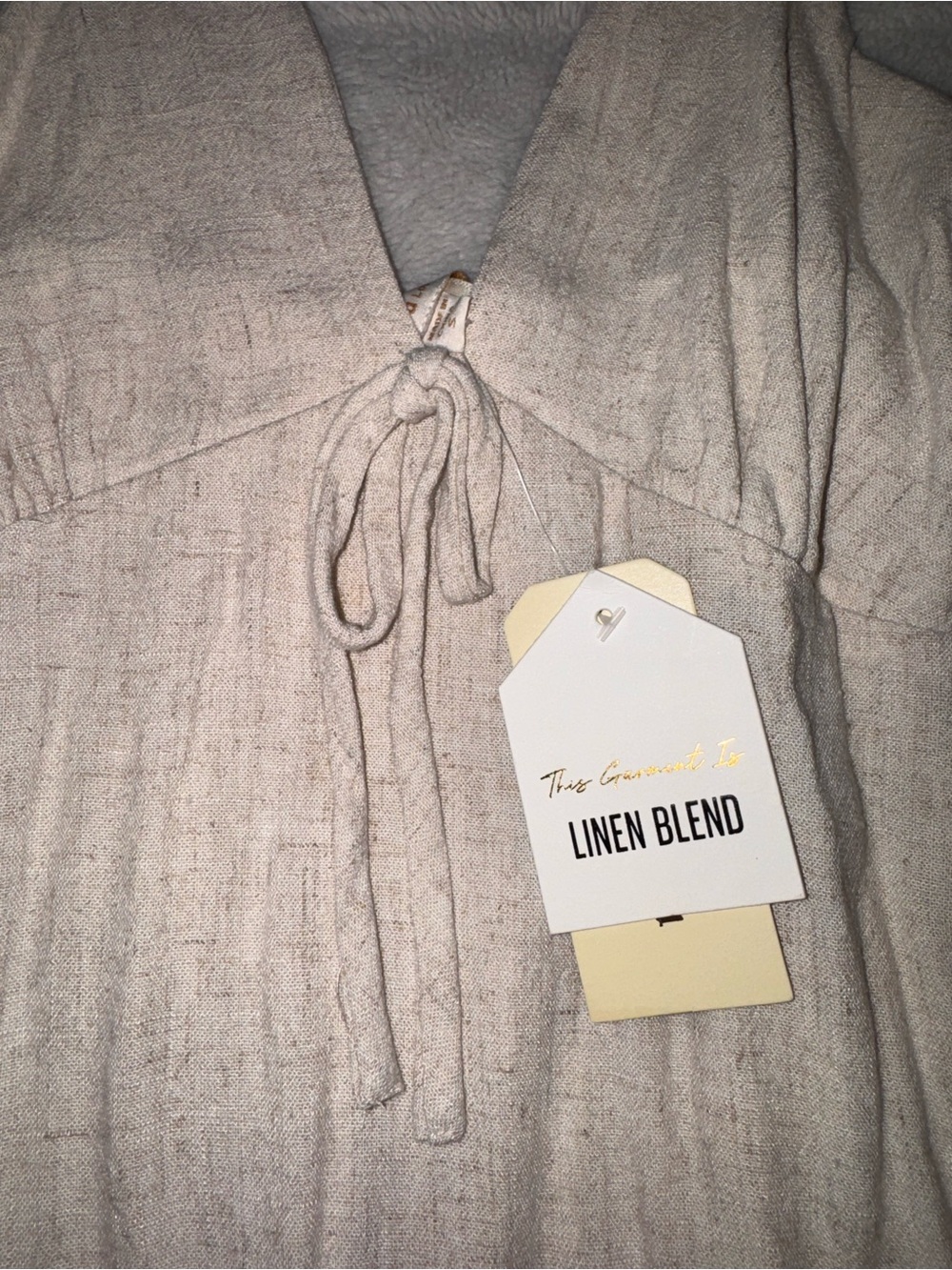 Chateau Linen-Blend Midi Dress - Neutral Taupe